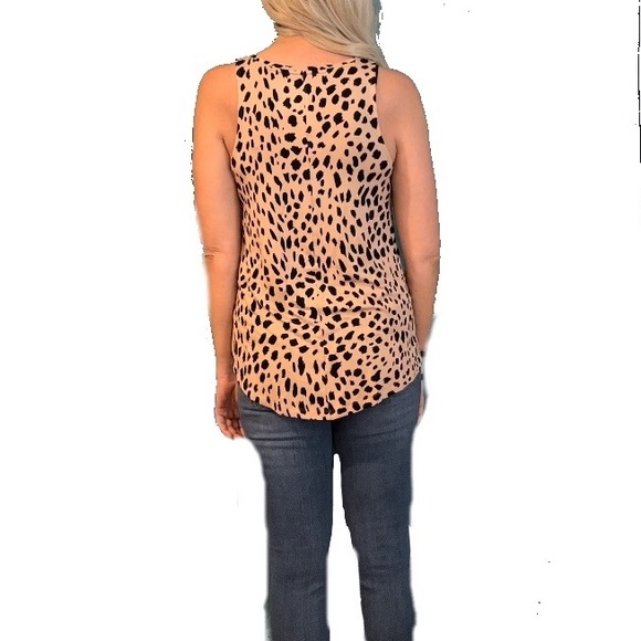 Stretchy leopard Apt 9 small top - Picture 2 of 3